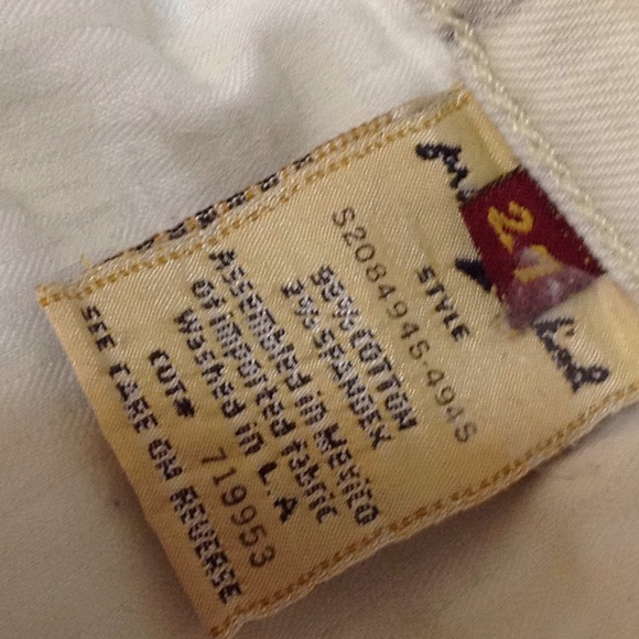 🦋 7FAM Stretch Denim Skirt size 27 - Picture 4 of 6